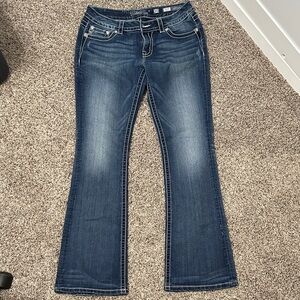 Miss Me Dark Blue Flare Jeans